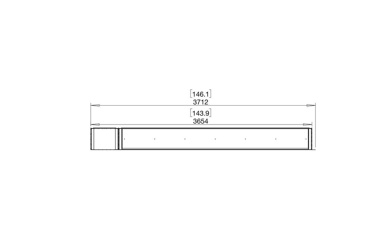 Flex 140LC.BXL Left Corner Fireplace Insert