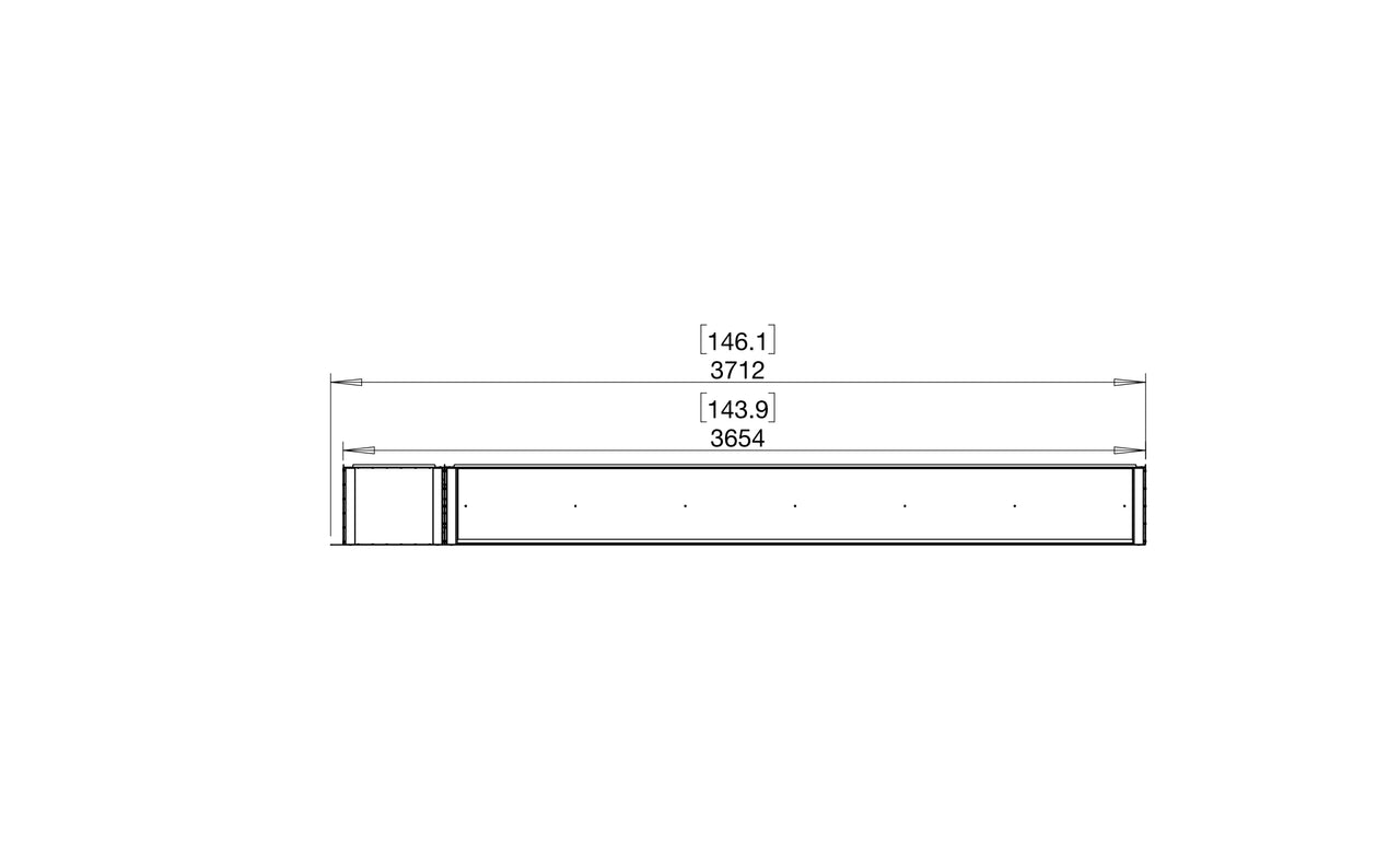 Flex 140RC.BXL Right Corner Fireplace Insert