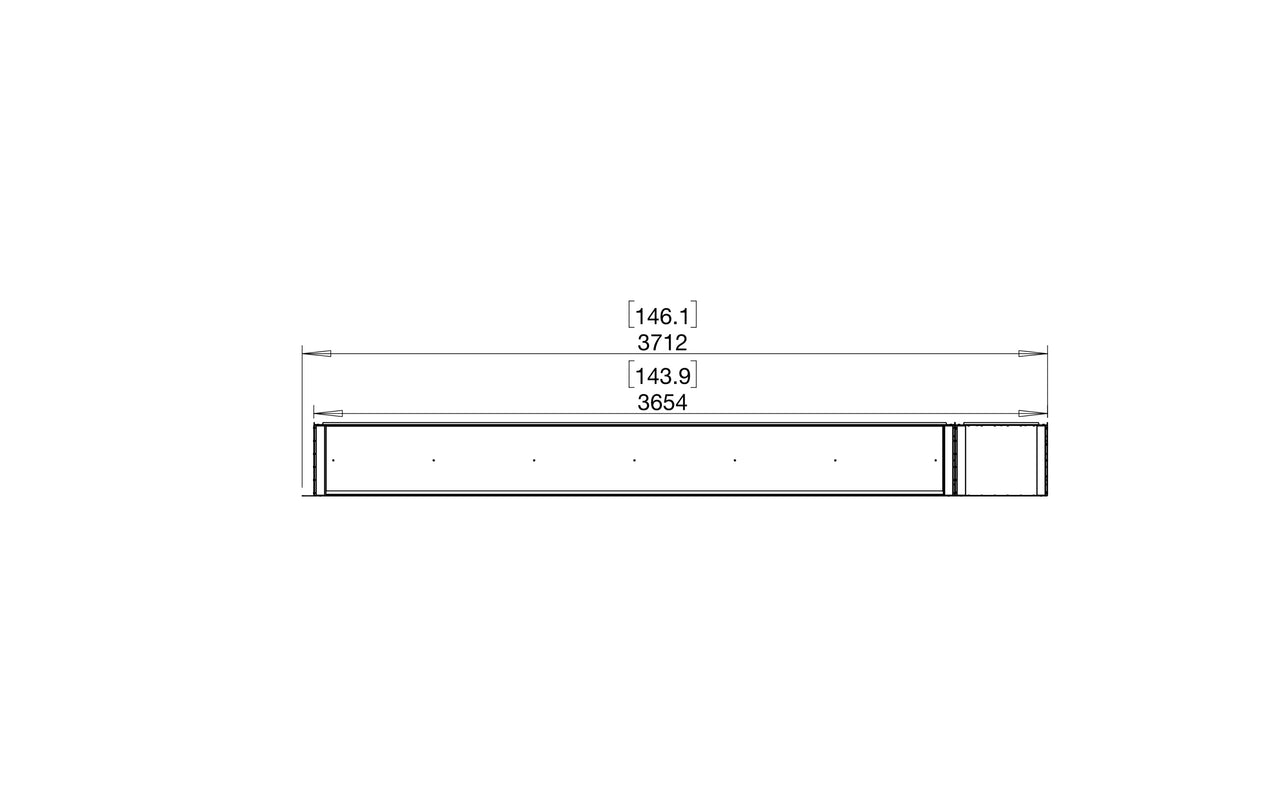 Flex 140RC.BXR Right Corner Fireplace Insert