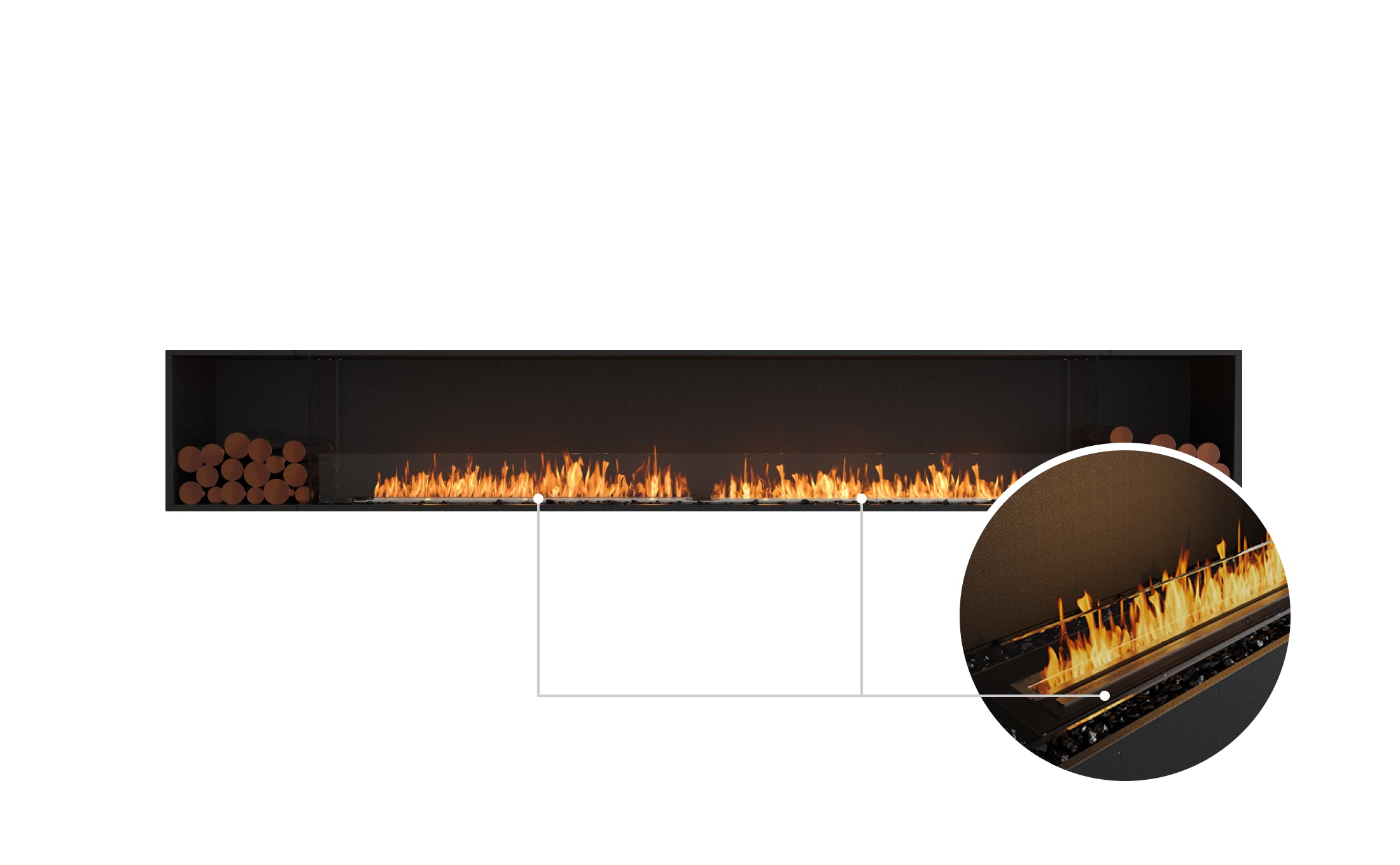 EcoSmart Fire Flex 140SS.BX2 Single Sided Fireplace Insert