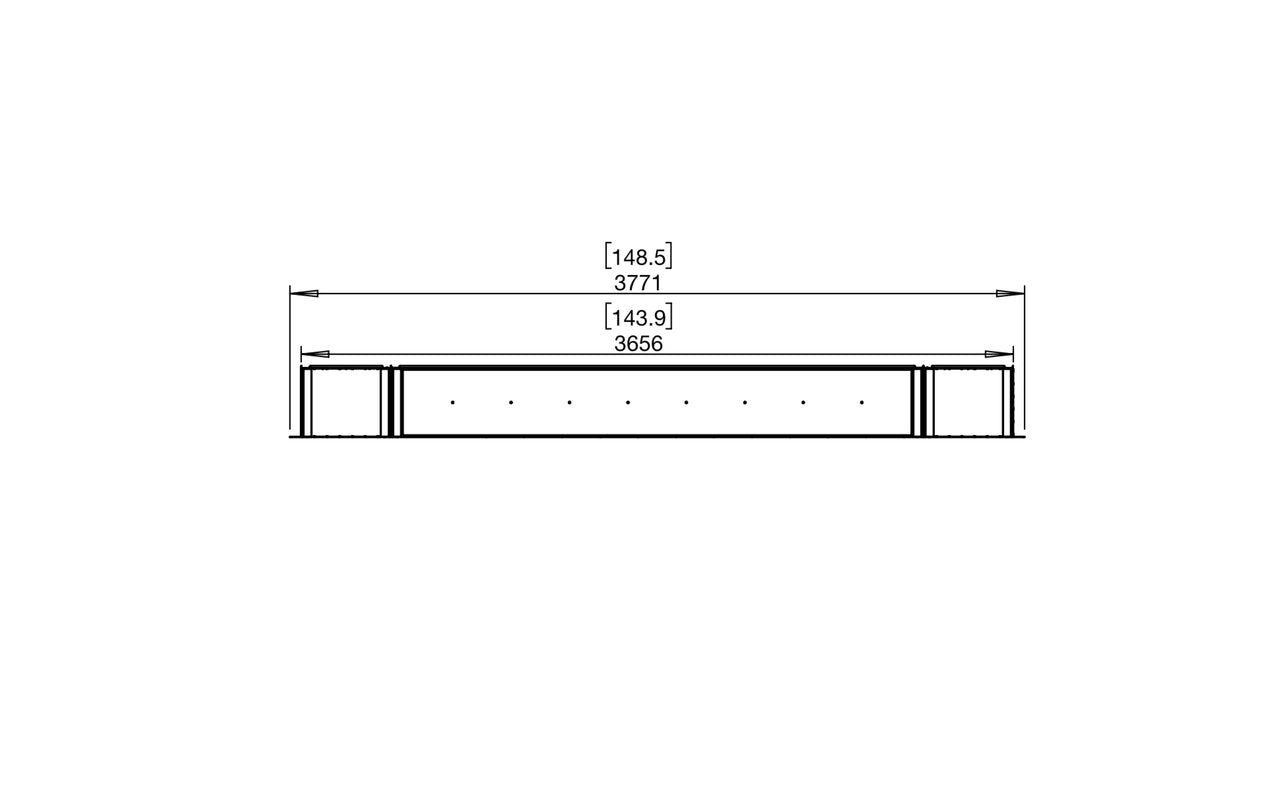 Flex 140SS.BX2 Single Sided Fireplace Insert