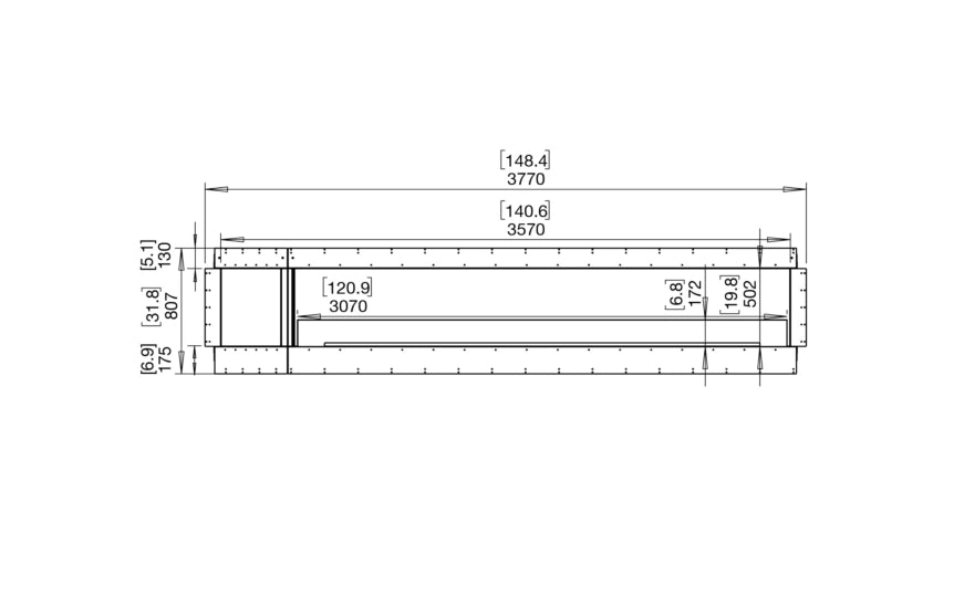 EcoSmart Fire Flex 140SS.BXL Single Sided Fireplace Insert