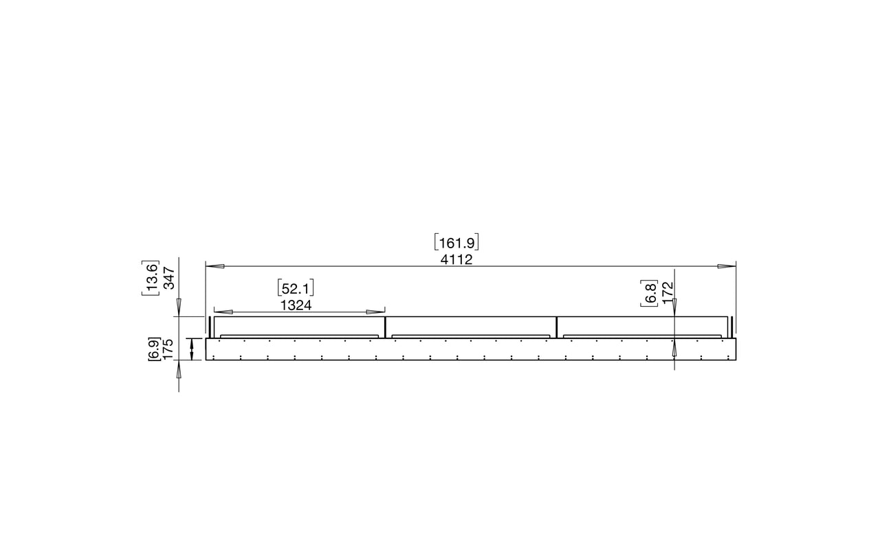 Flex 158BN Bench Fireplace Insert