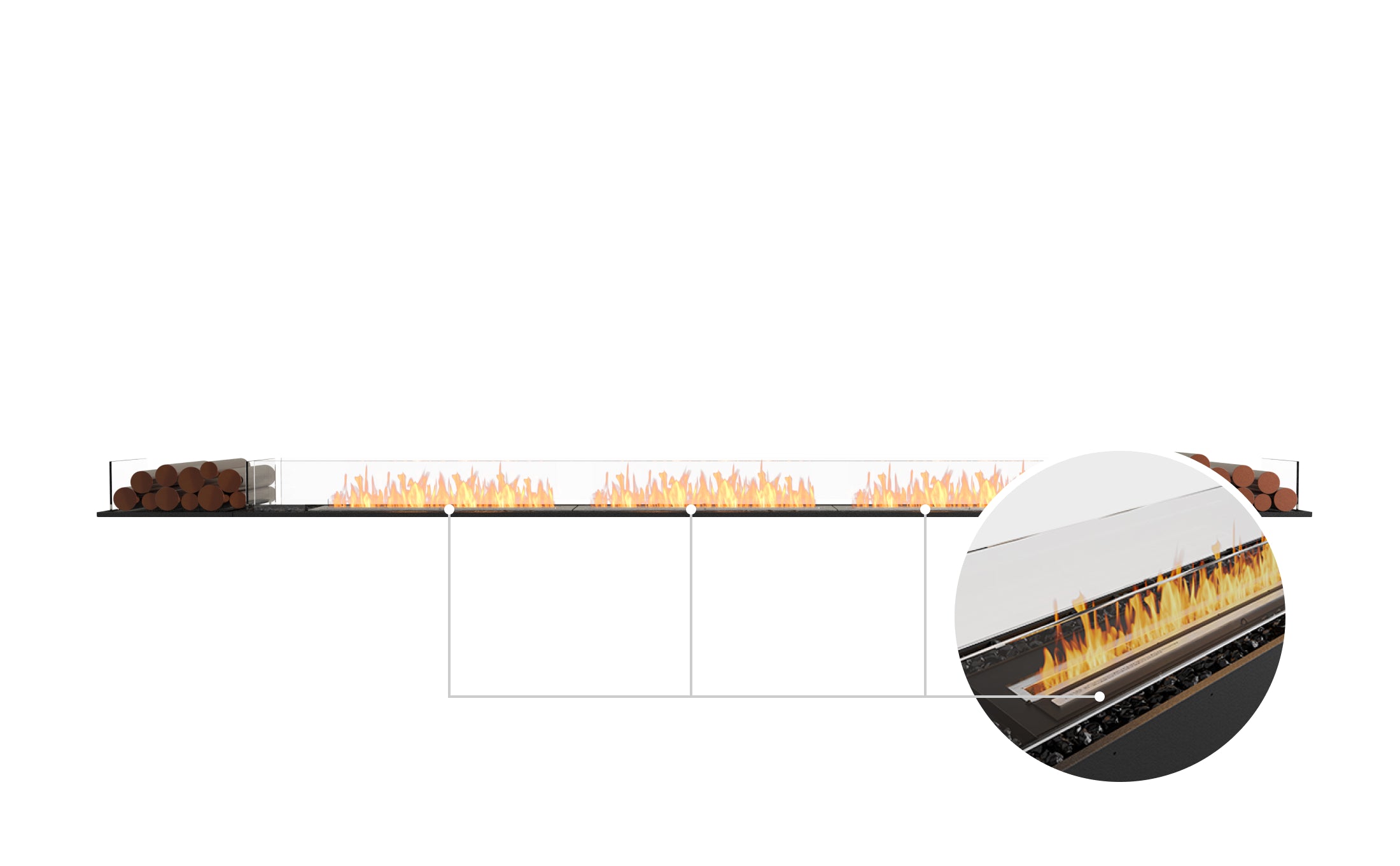 EcoSmart Fire Flex 158BN.BX2 Bench Fireplace Insert