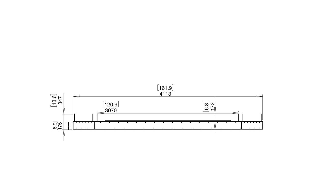 Flex 158BN.BX2 Bench Fireplace Insert