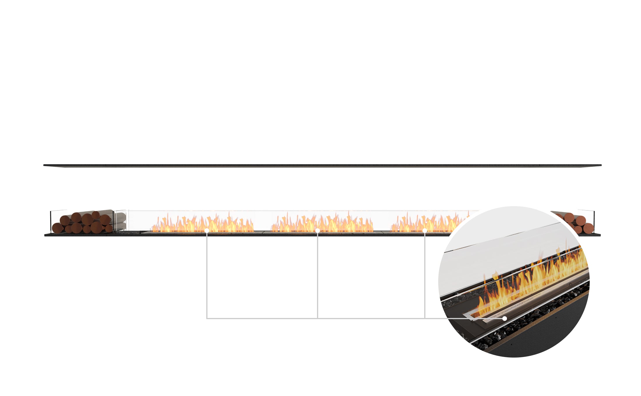 EcoSmart Fire Flex 158IL.BX2 Island Fireplace Insert