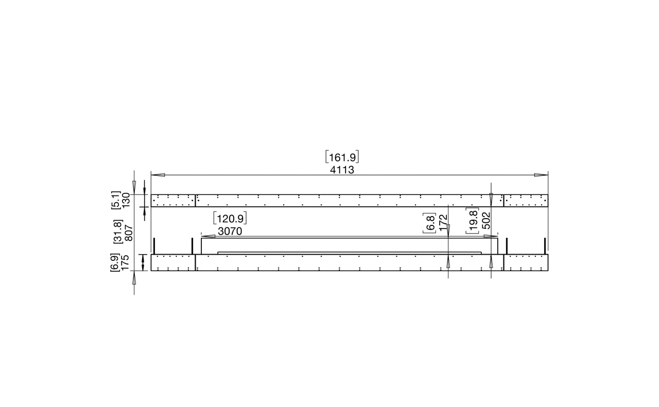 Flex 158IL.BX2 Island Fireplace Insert