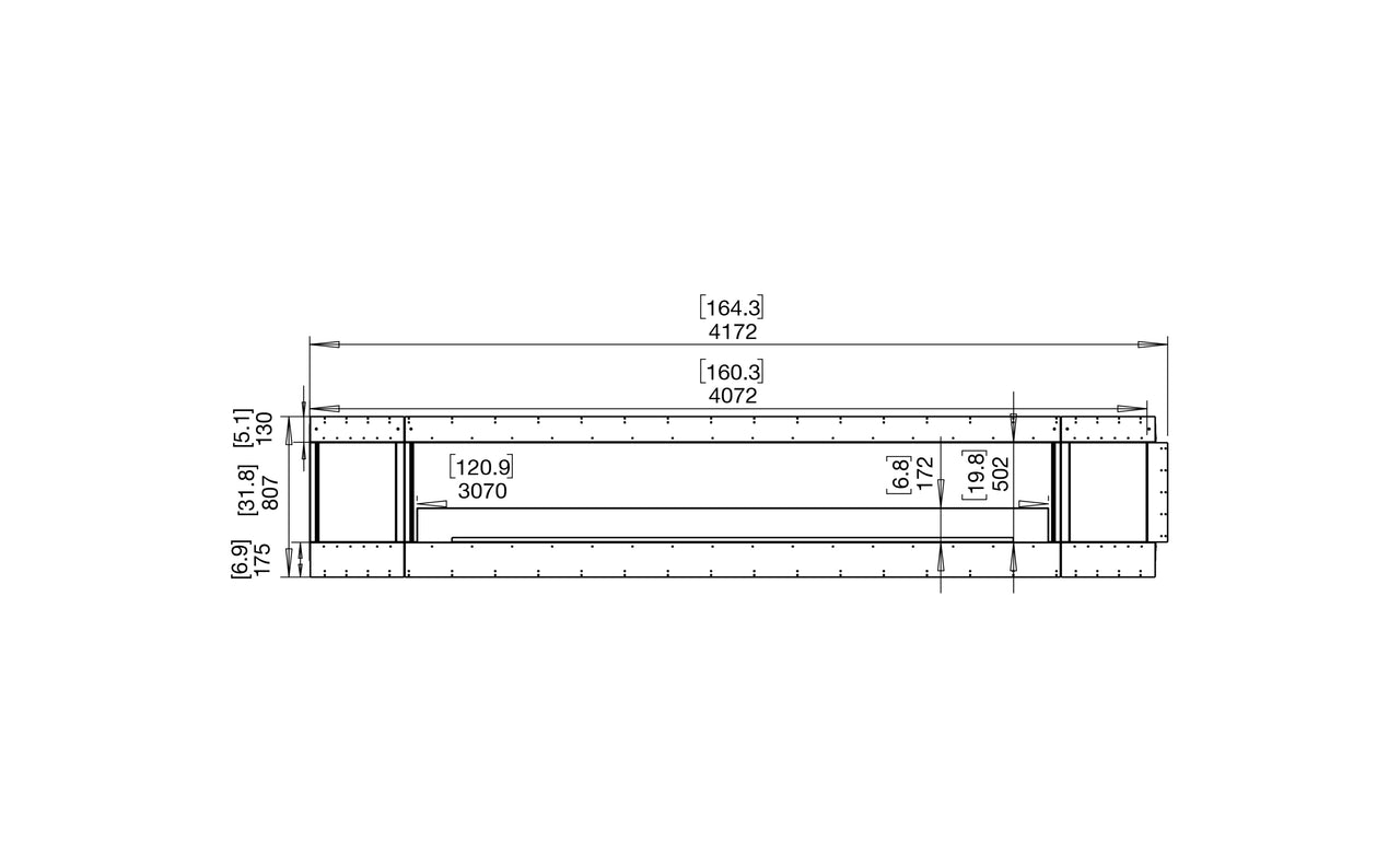 Flex 140LC.BX2 Left Corner Fireplace Insert