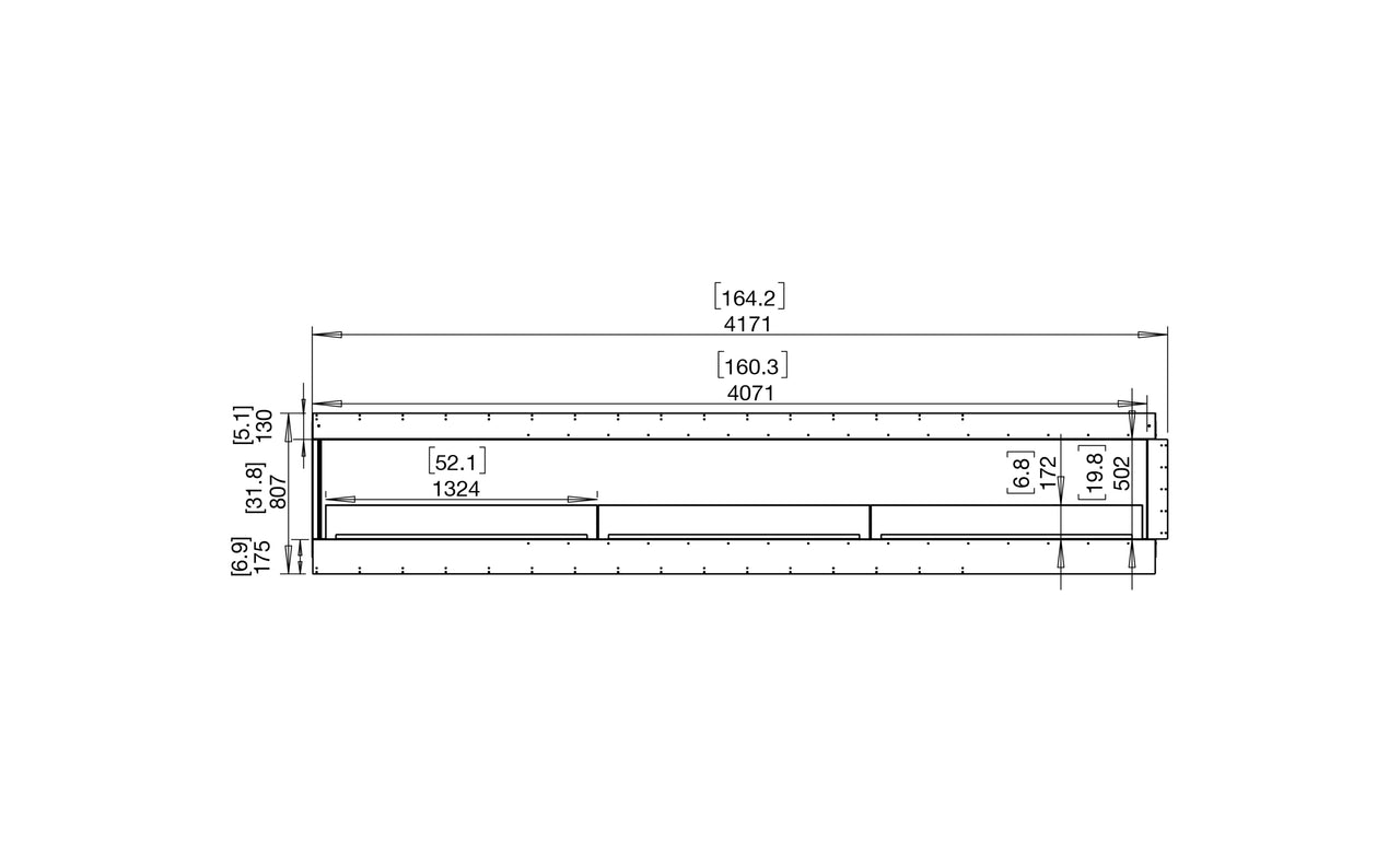 Flex 158LC Left Corner Fireplace Insert