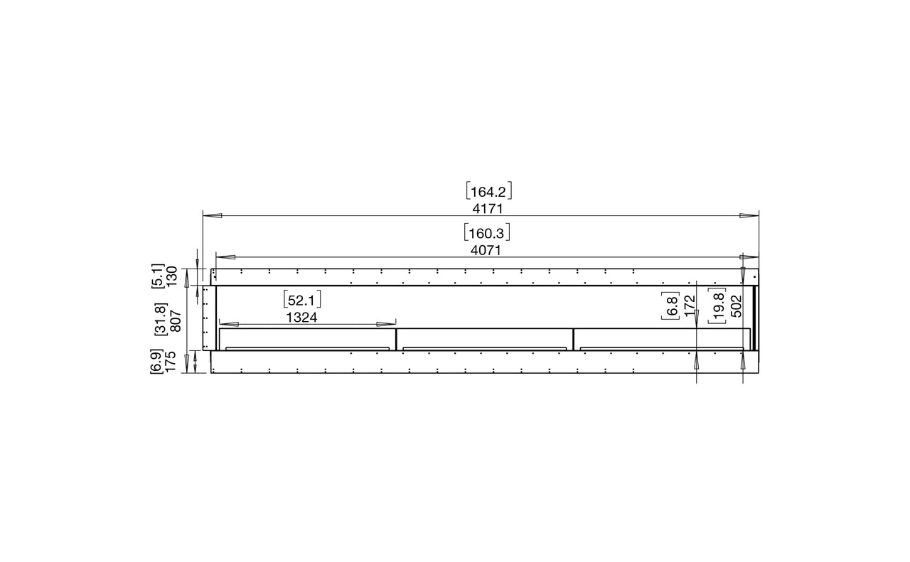 Flex 158RC Right Corner Fireplace Insert