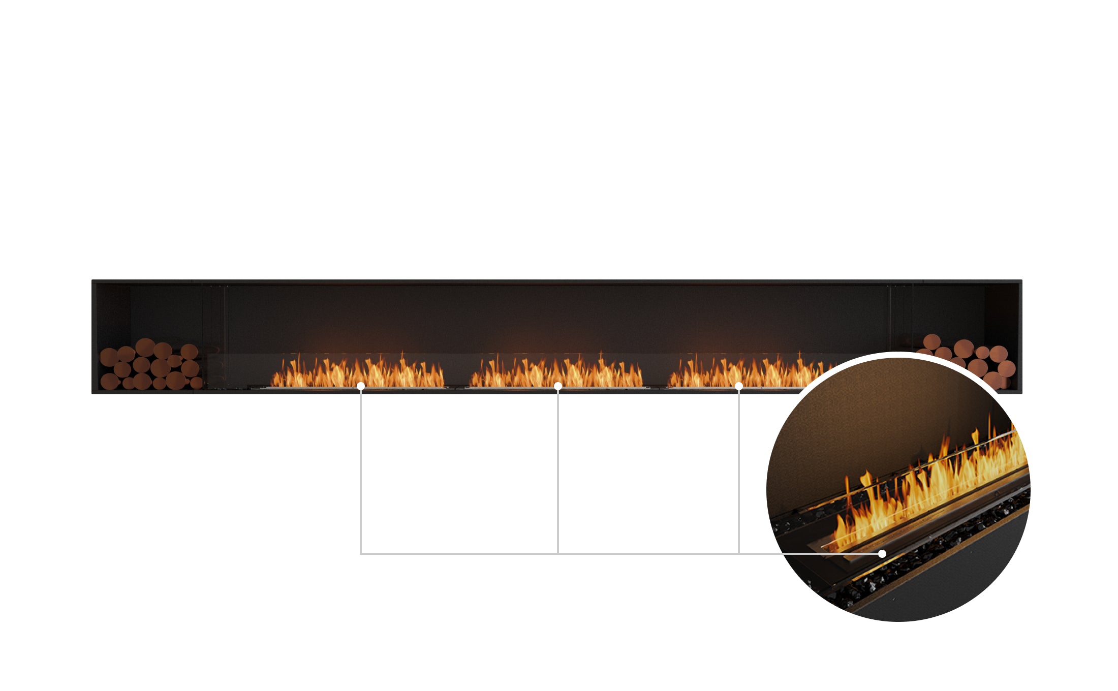 EcoSmart Fire Flex 158SS.BX2 Single Sided Fireplace Insert