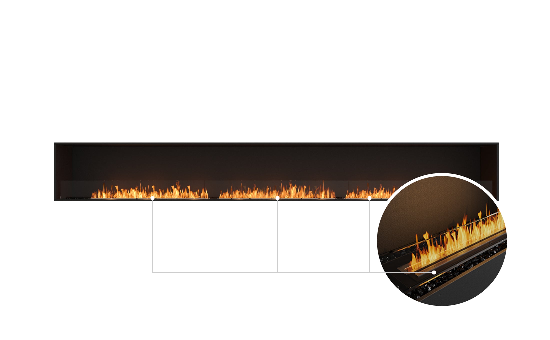 EcoSmart Fire Flex 158SS Single Sided Fireplace Insert