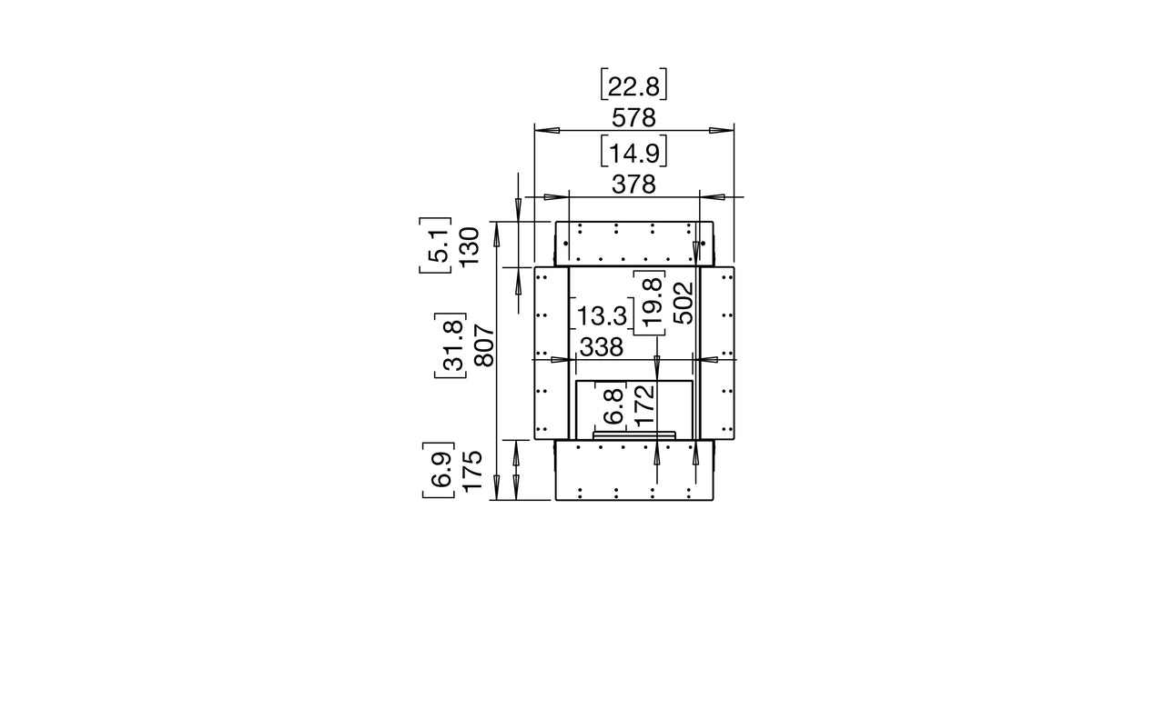 Flex 18DB Double Sided Fireplace Insert