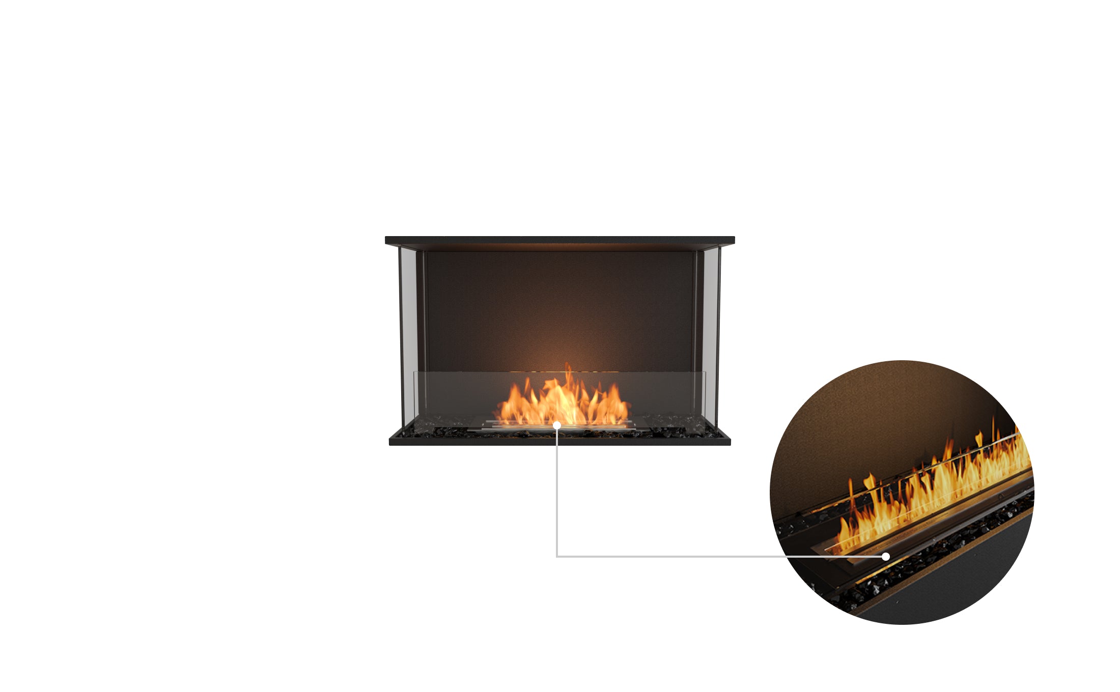 EcoSmart Fire Flex 32BY Bay Fireplace Insert