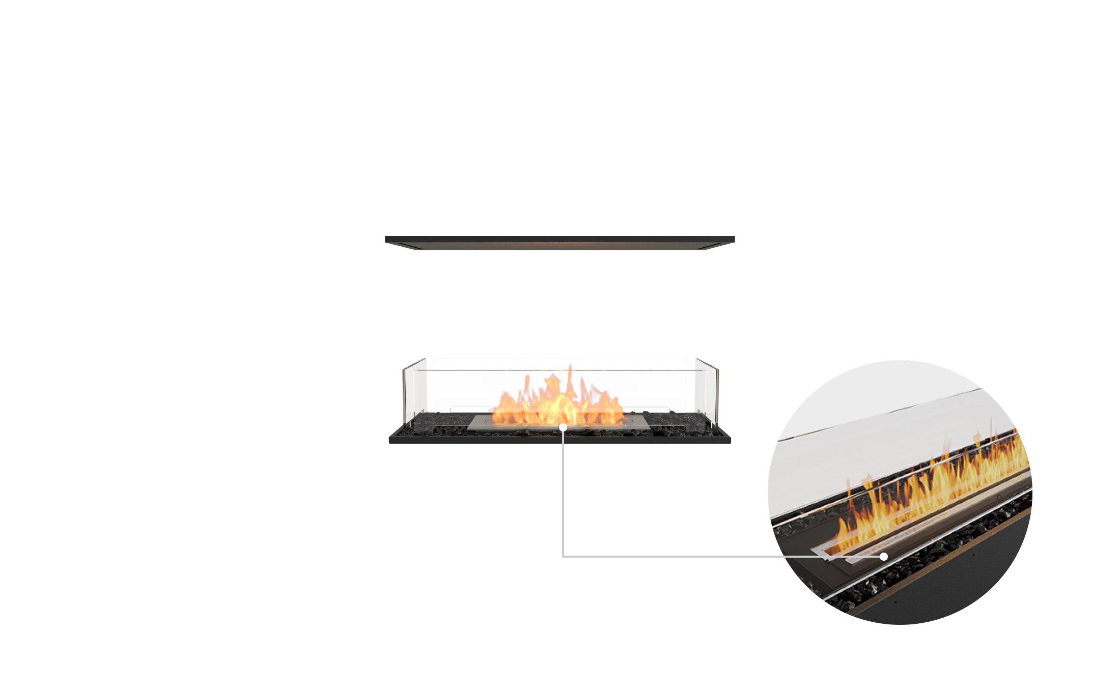 EcoSmart Fire Flex 32IL Island Fireplace Insert