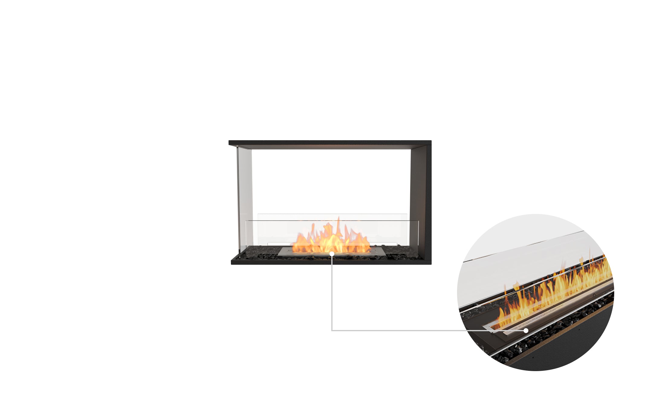 EcoSmart Fire Flex 32PN Peninsula Fireplace Insert