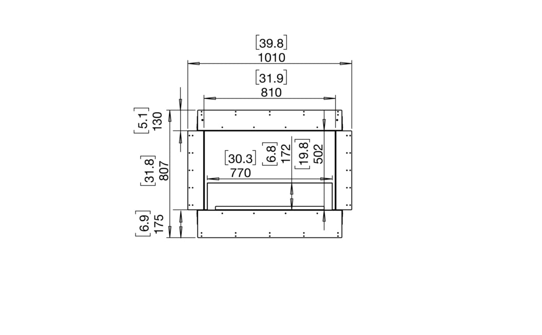 EcoSmart Fire Flex 32SS Single Sided Fireplace Insert