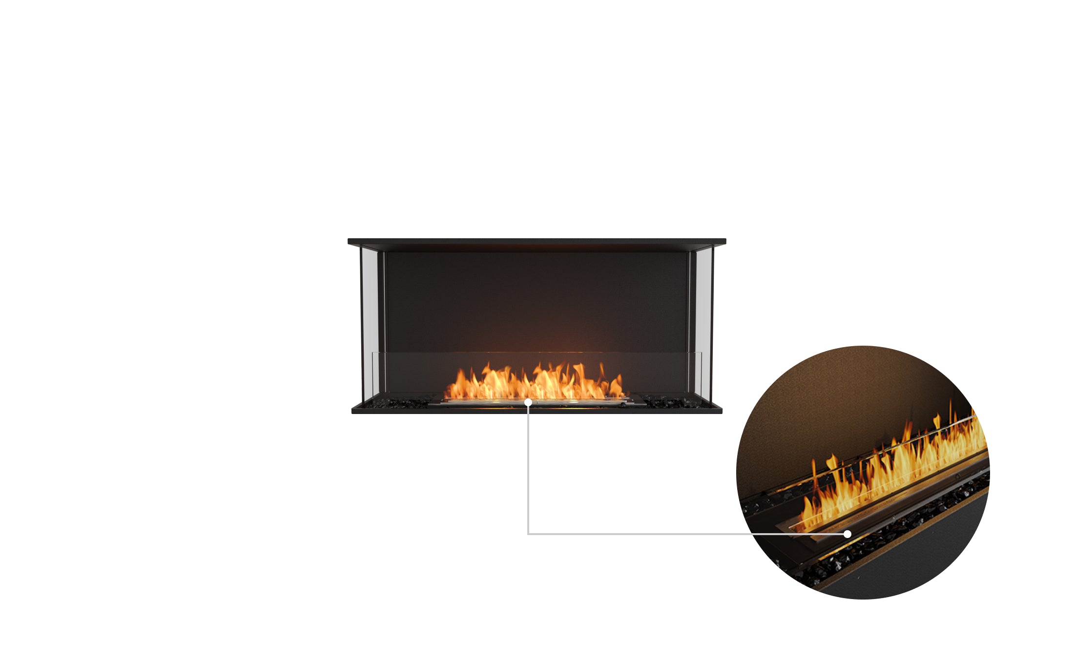 EcoSmart Fire Flex 42BY Bay Fireplace Insert