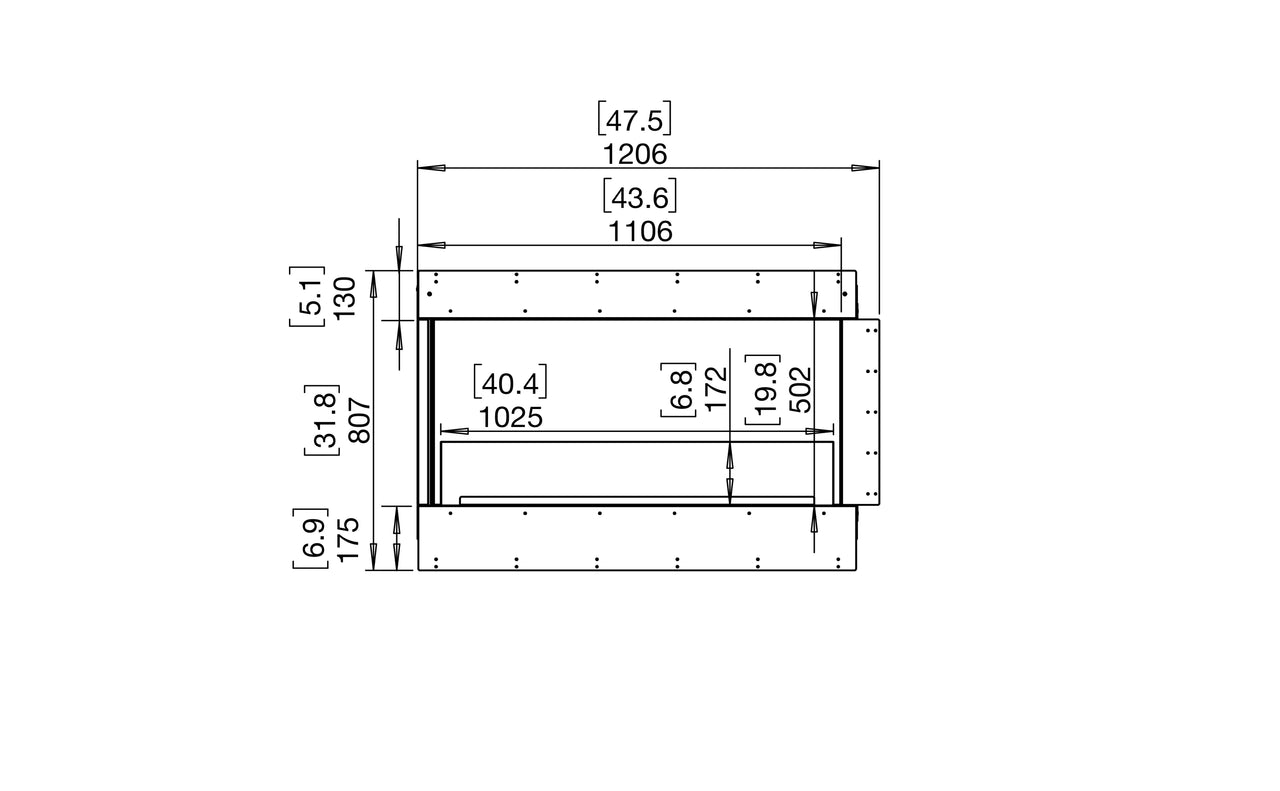 Flex 42LC Left Corner Fireplace Insert