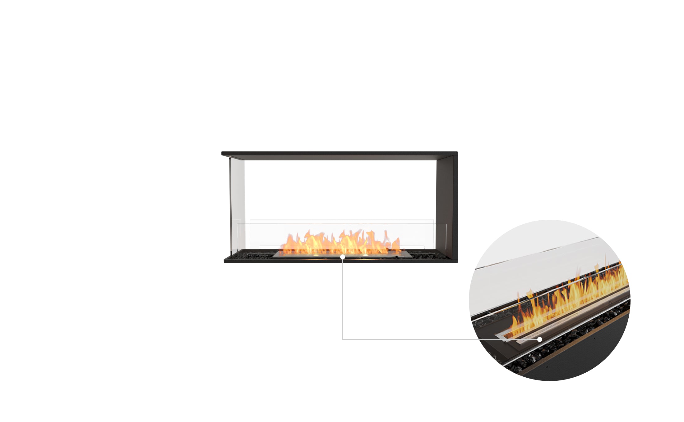 EcoSmart Fire Flex 42PN Peninsula Fireplace Insert