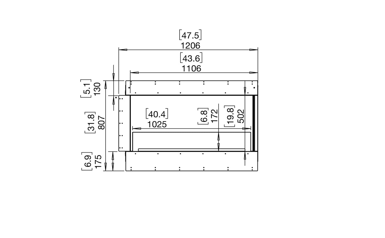Flex 42RC Right Corner Fireplace Insert