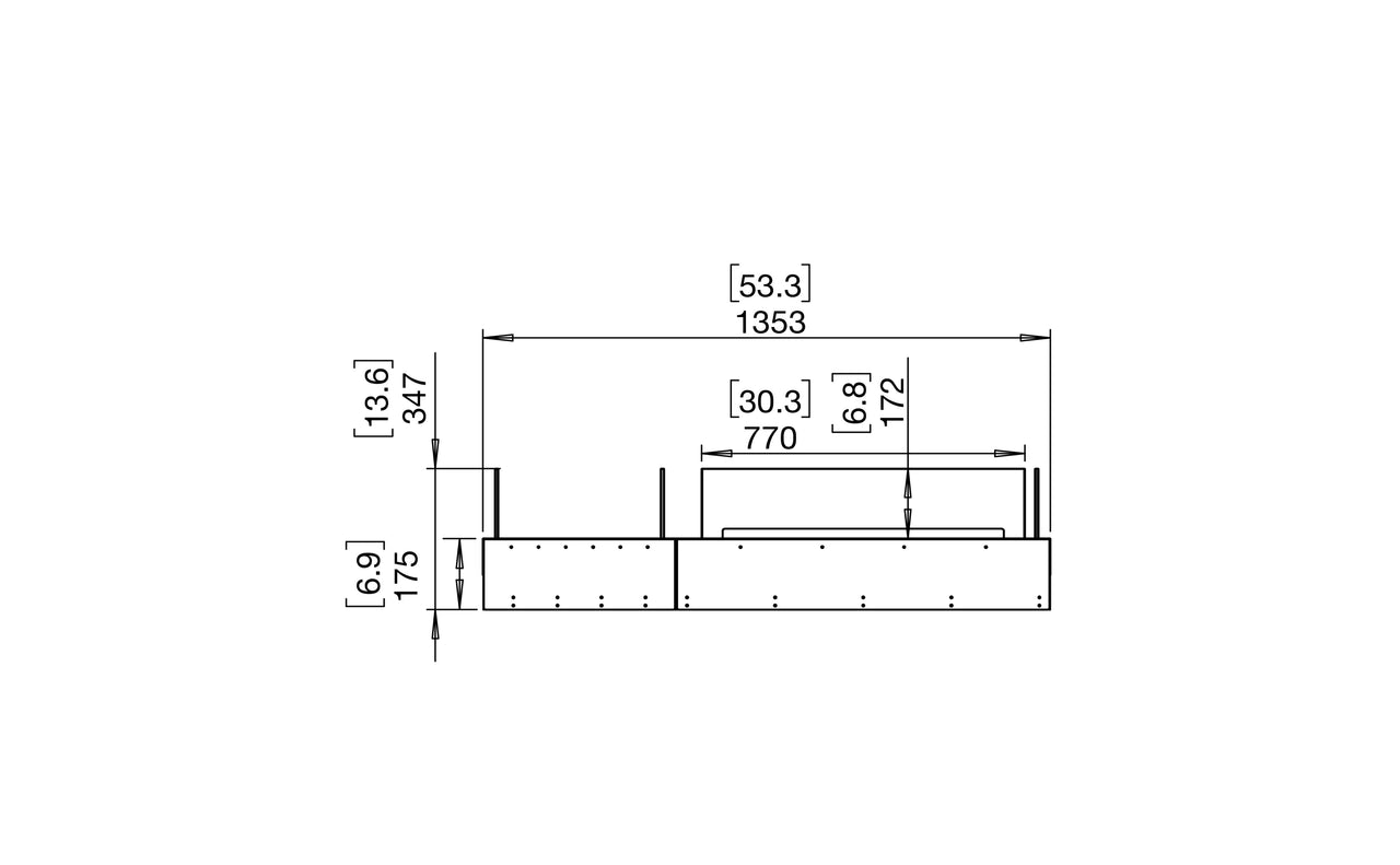 Flex 50BN.BX1 Bench Fireplace Insert