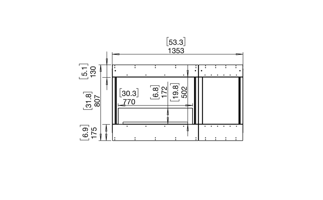 Flex 50BY.BXR Bay Fireplace Insert