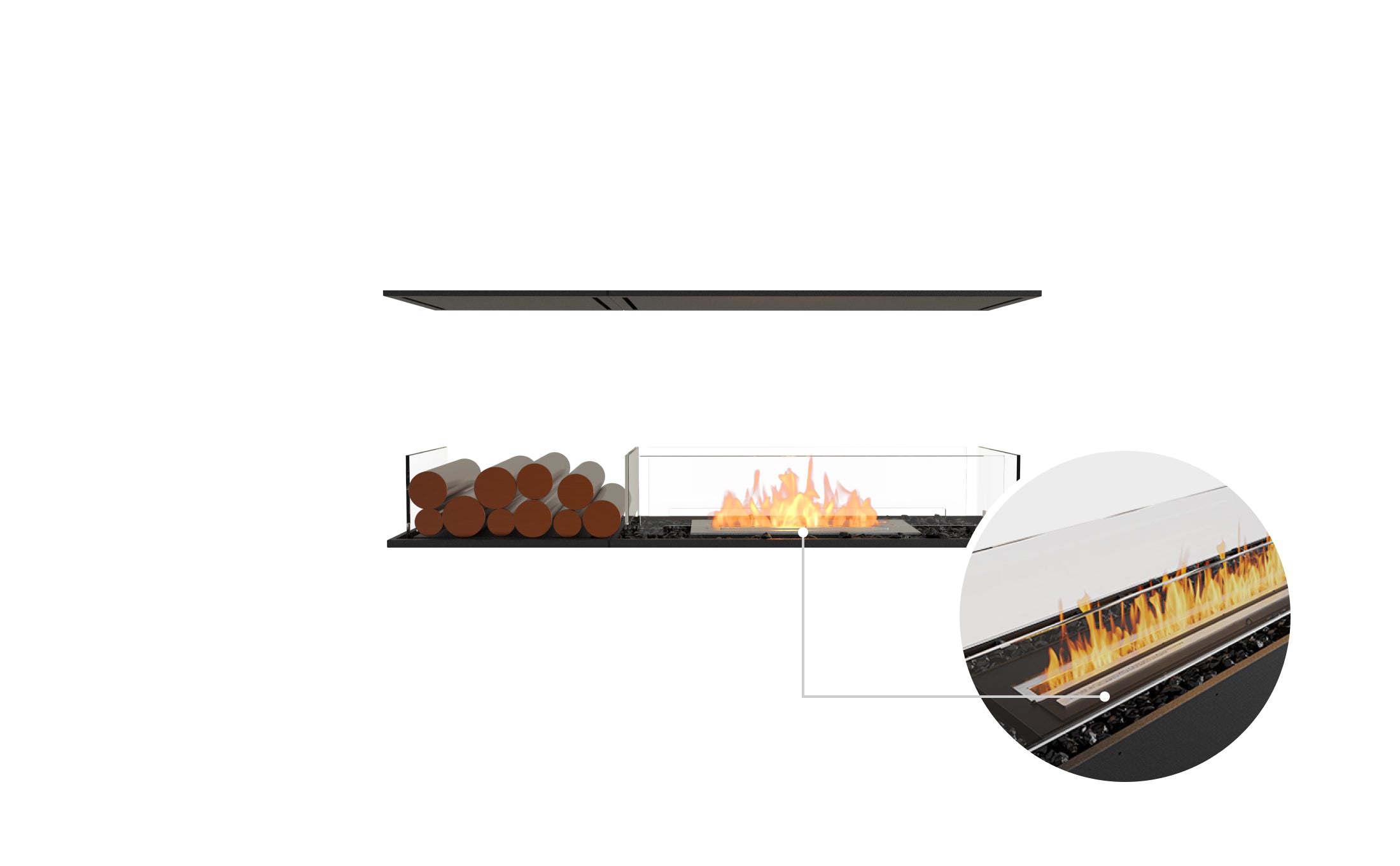 EcoSmart Fire Flex 50IL.BX1 Island Fireplace Insert