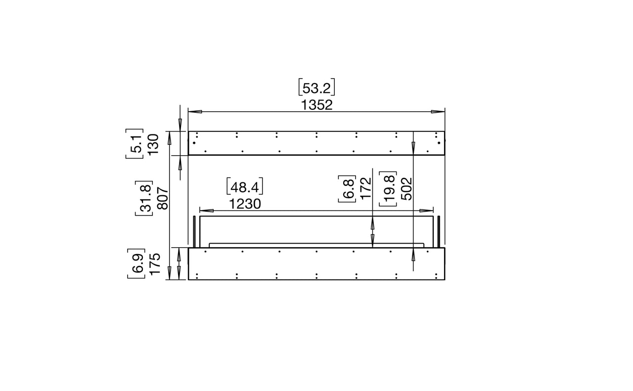 Flex 50IL Island Fireplace Insert