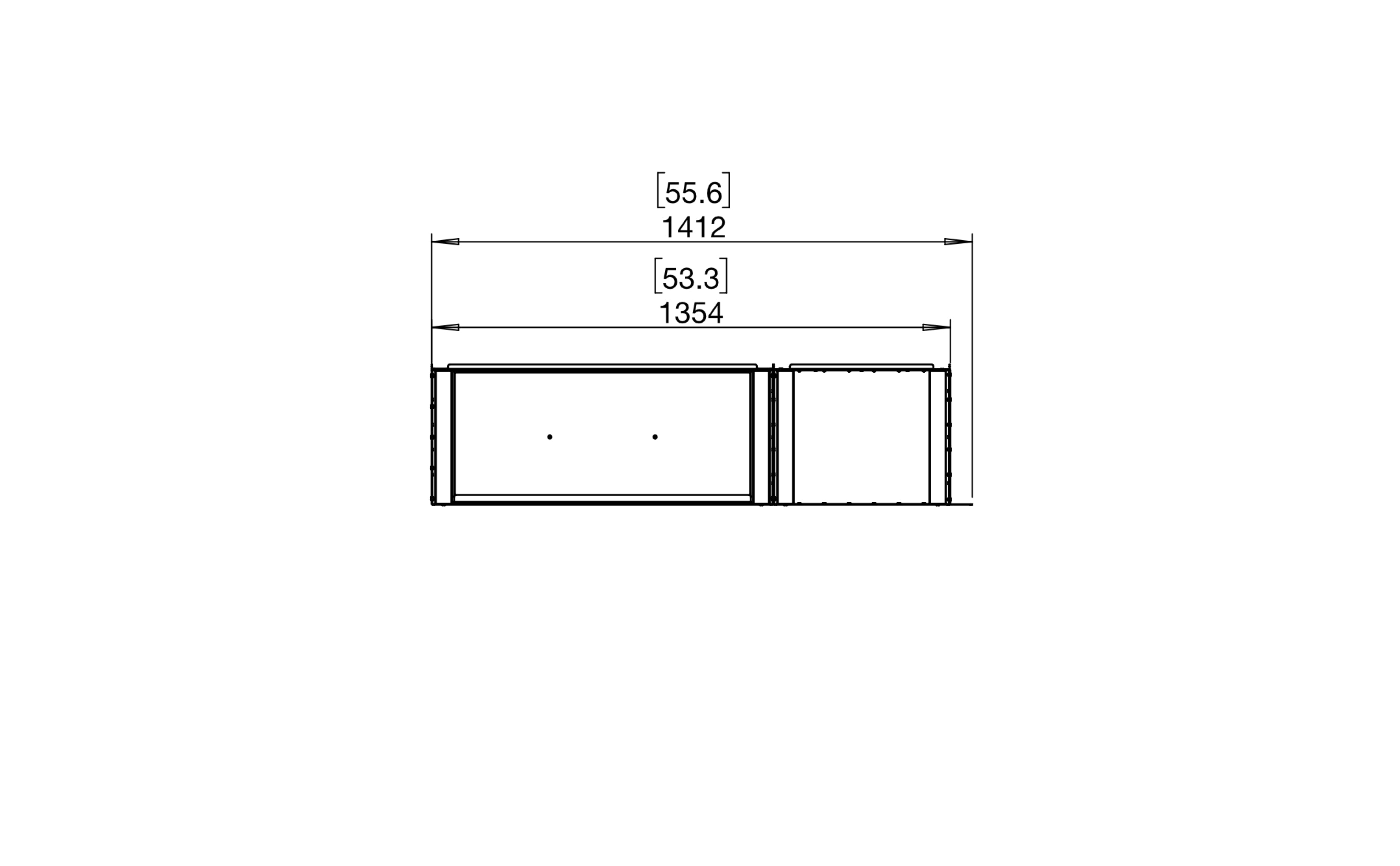 EcoSmart Fire Flex 50LC.BXR Left Corner Fireplace Insert
