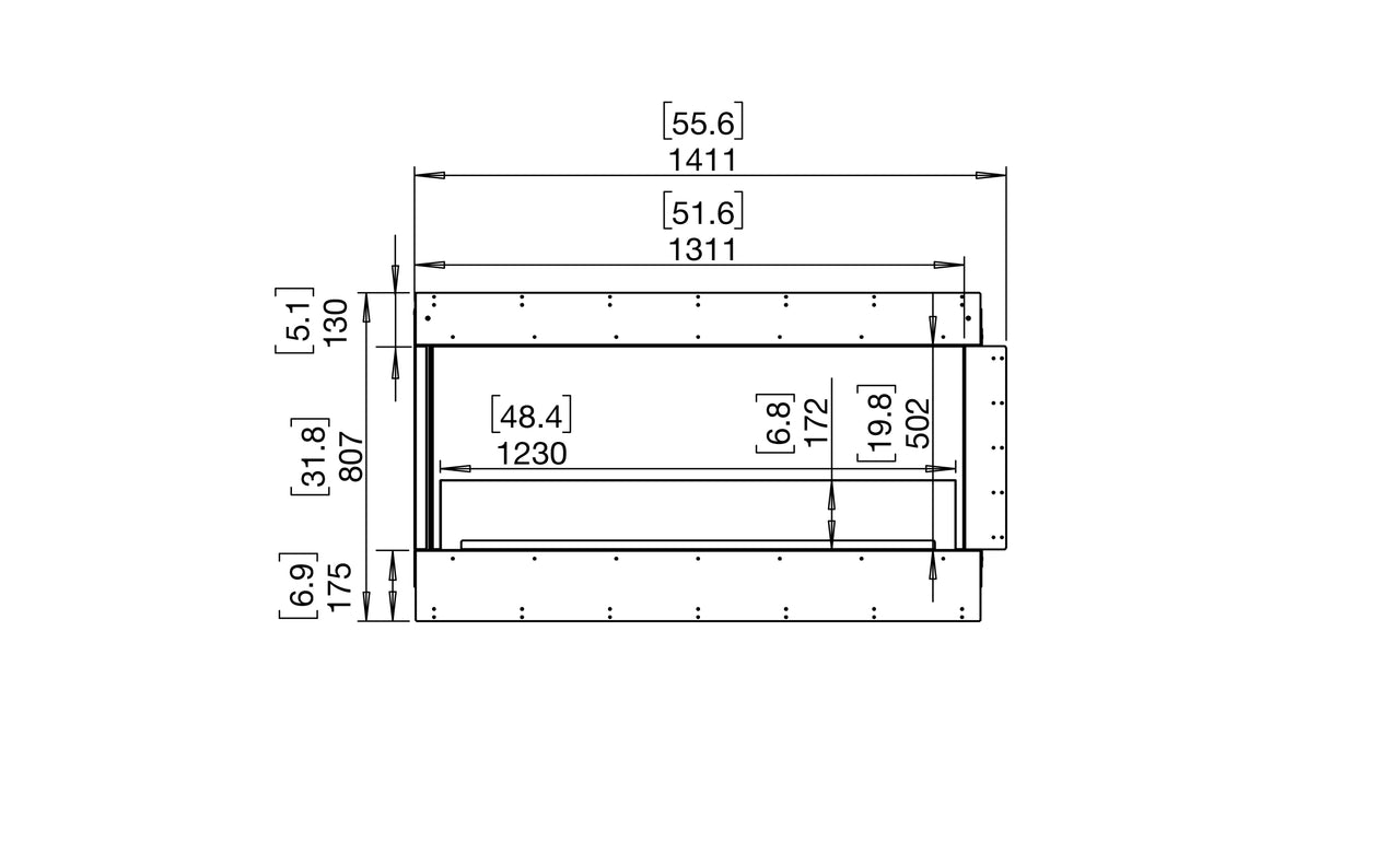 Flex 50LC Left Corner Fireplace Insert
