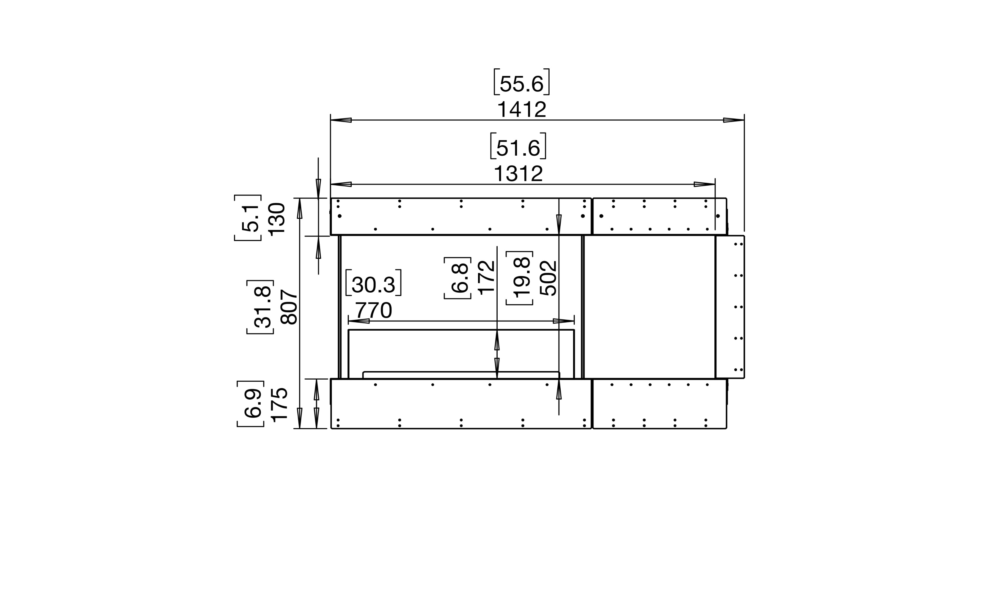EcoSmart Fire Flex 50PN.BXR Peninsula Fireplace Insert