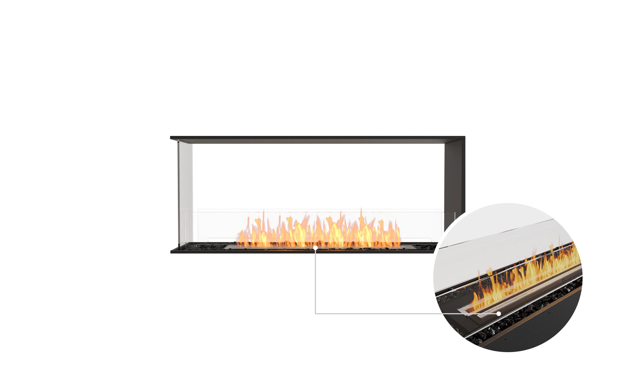 EcoSmart Fire Flex 50PN Peninsula Fireplace Insert