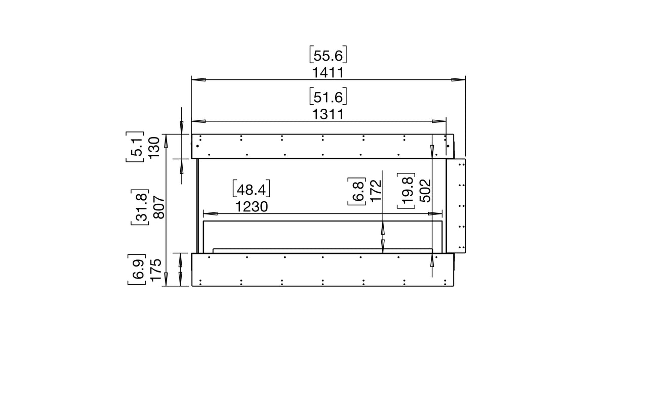 Flex 50PN Peninsula Fireplace Insert