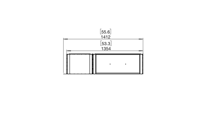 EcoSmart Fire Flex 50RC.BXL Right Corner Fireplace Insert