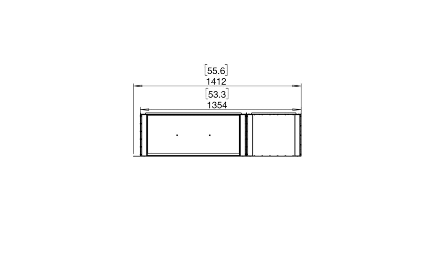 EcoSmart Fire Flex 50RC.BXR Right Corner Fireplace Insert
