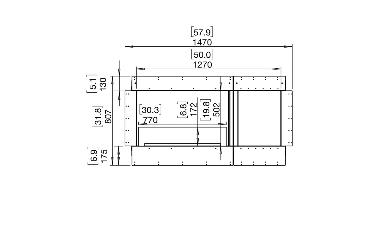 Flex 50SS.BXR Single Sided Fireplace Insert