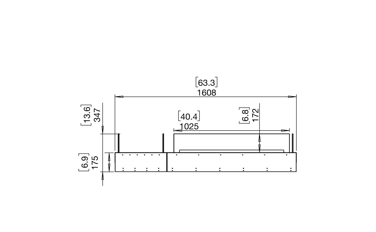 Flex 60BN.BX1 Bench Fireplace Insert