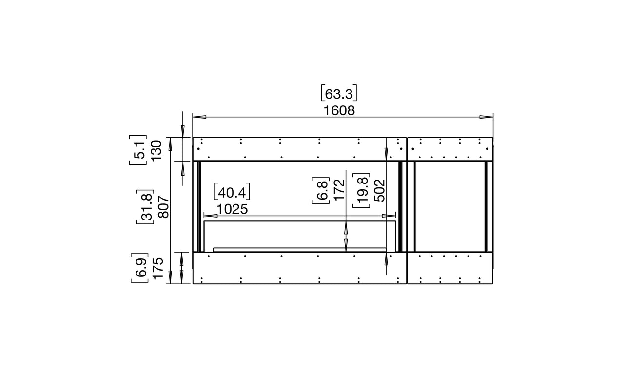 Flex 60BY.BXR Bay Fireplace Insert