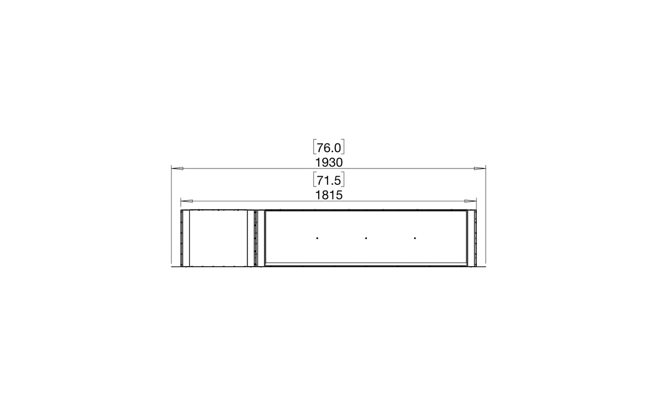 Flex 68DB.BX1 Double Sided Fireplace Insert