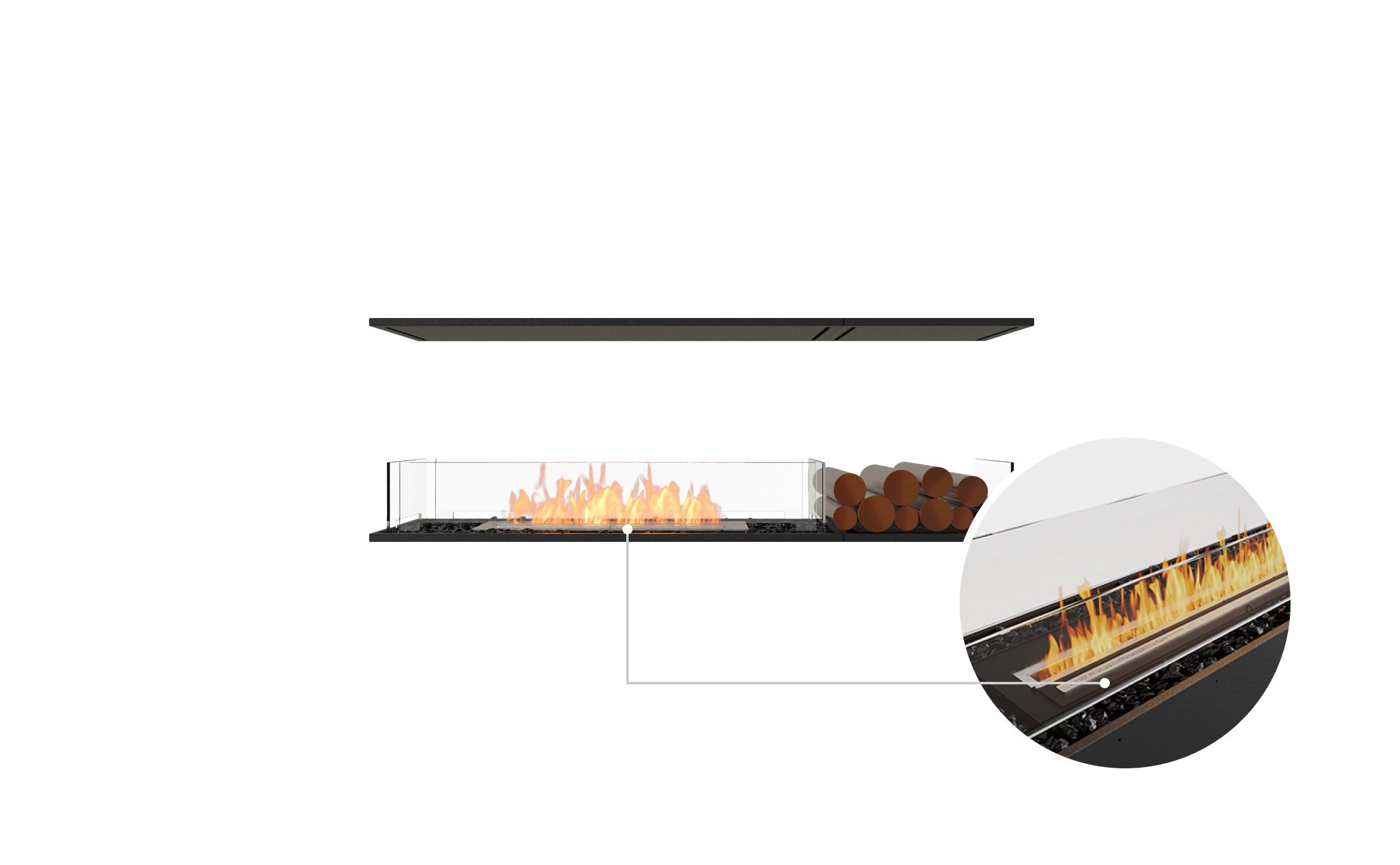 EcoSmart Fire Flex 60IL.BX1 Island Fireplace Insert