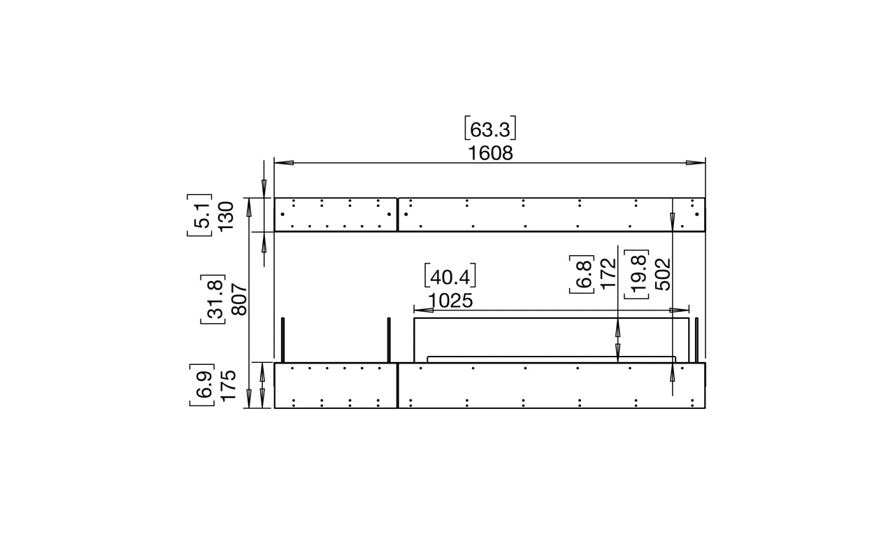 Flex 60IL.BX1 Island Fireplace Insert