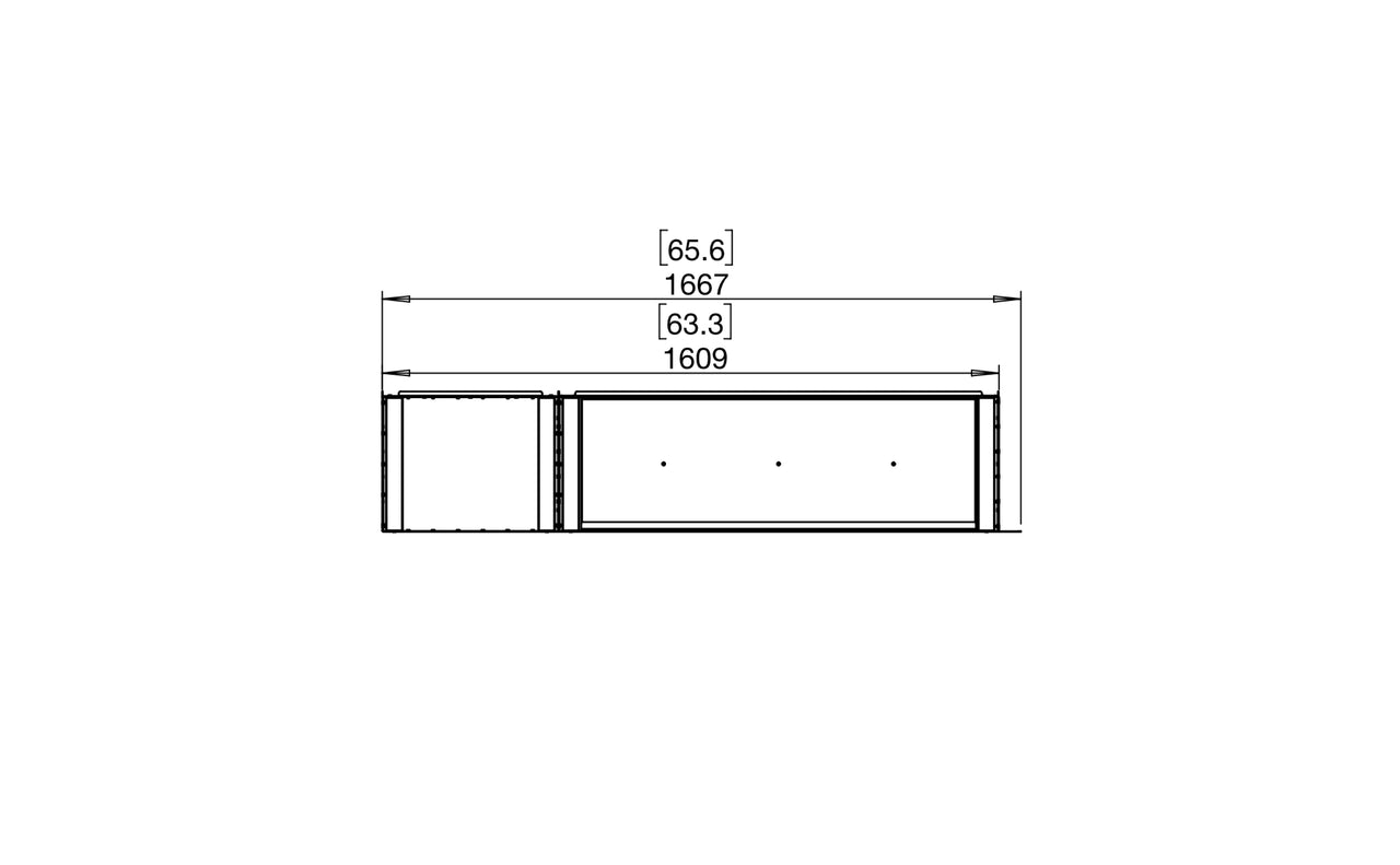 Flex 60LC.BXL Left Corner Fireplace Insert