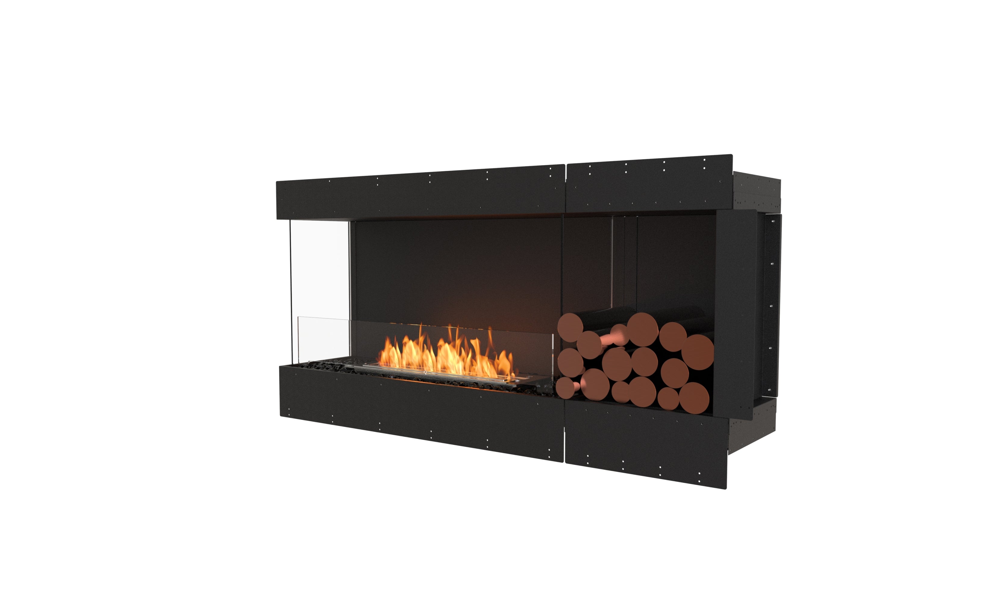 EcoSmart Fire Flex 60LC.BXR Left Corner Fireplace Insert