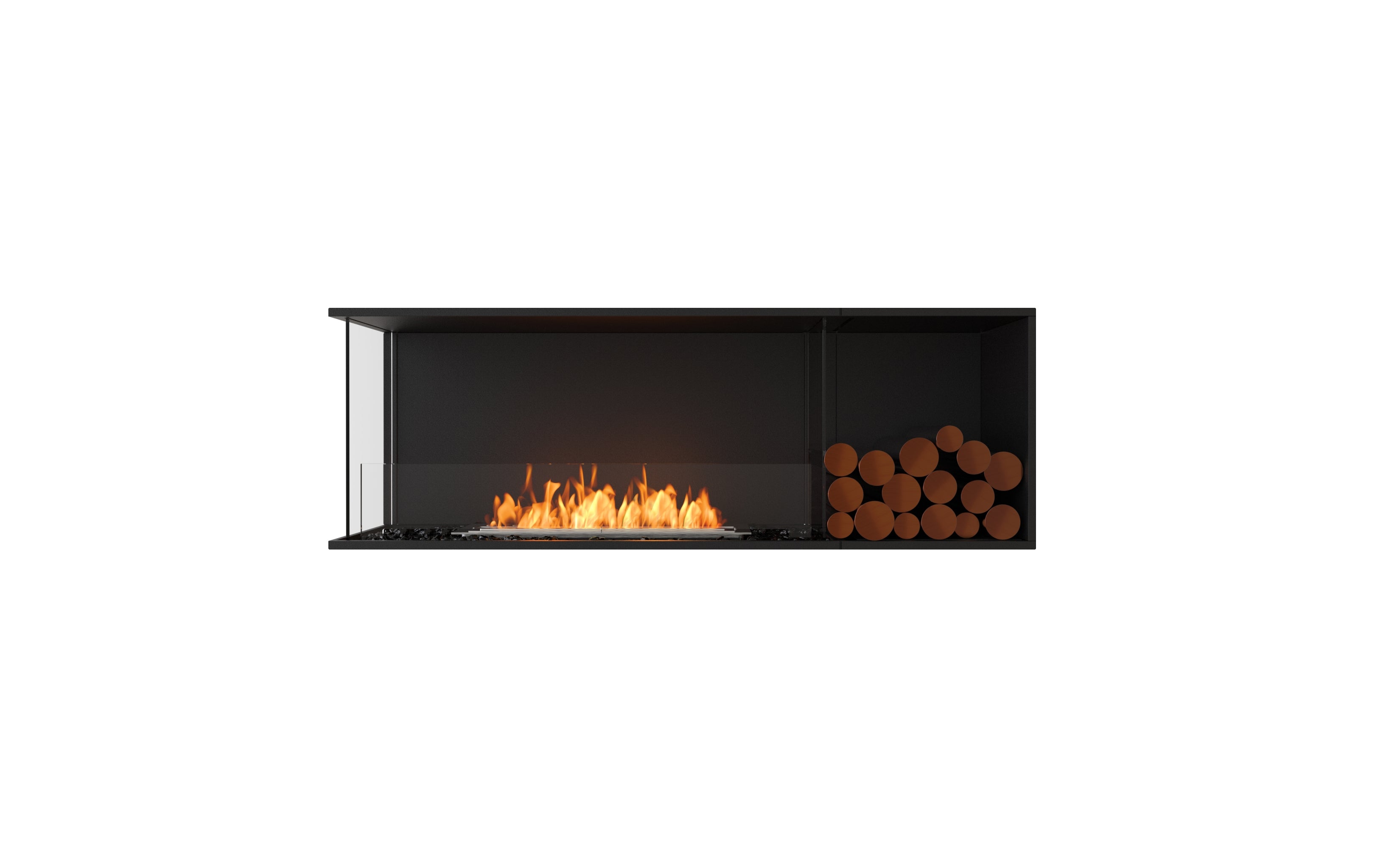 EcoSmart Fire Flex 60LC.BXR Left Corner Fireplace Insert