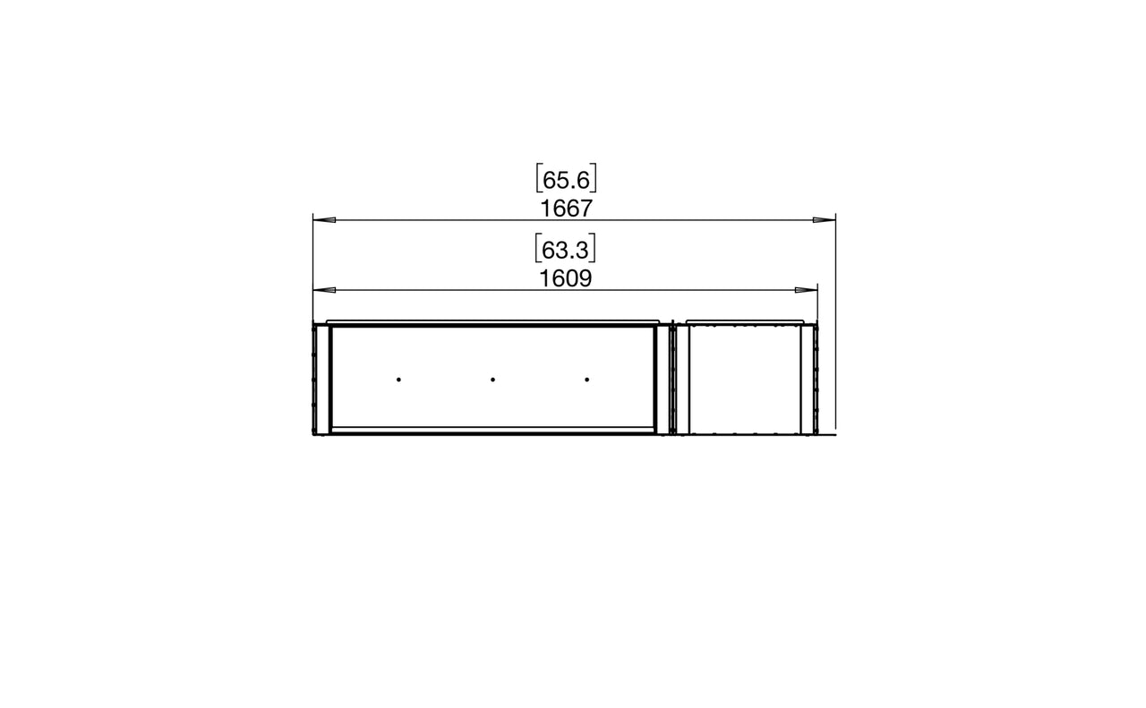 Flex 60LC.BXR Left Corner Fireplace Insert