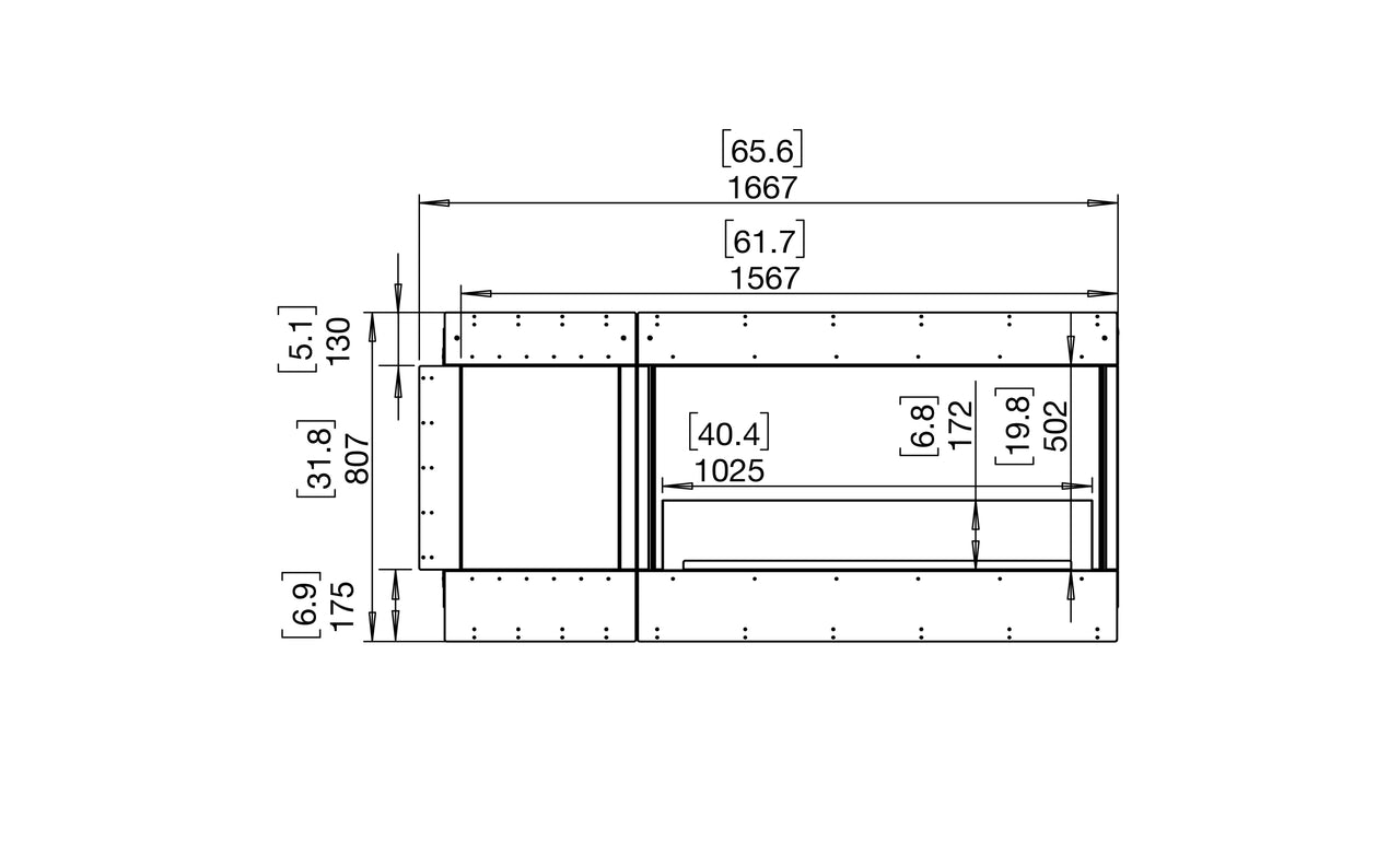 Flex 60PN.BXL Peninsula Fireplace Insert