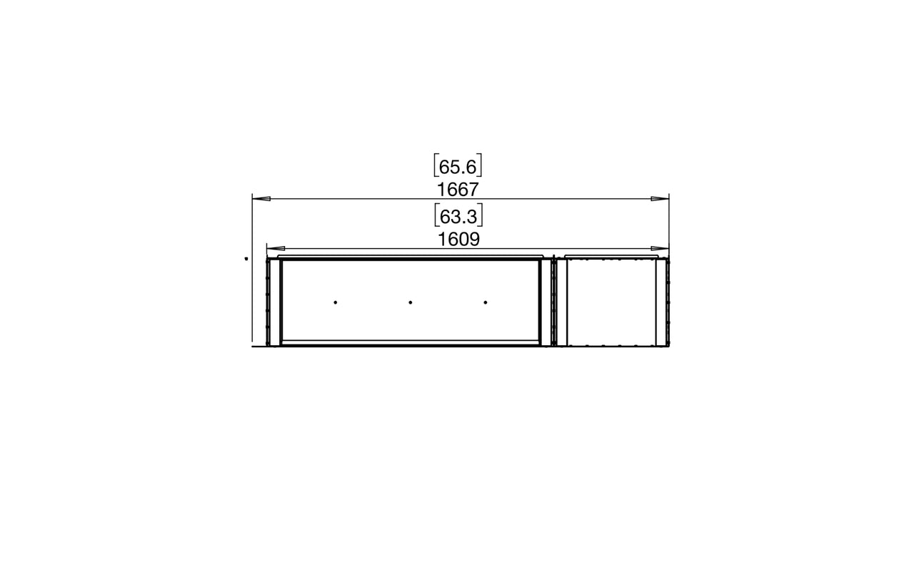 Flex 60RC.BXR Right Corner Fireplace Insert