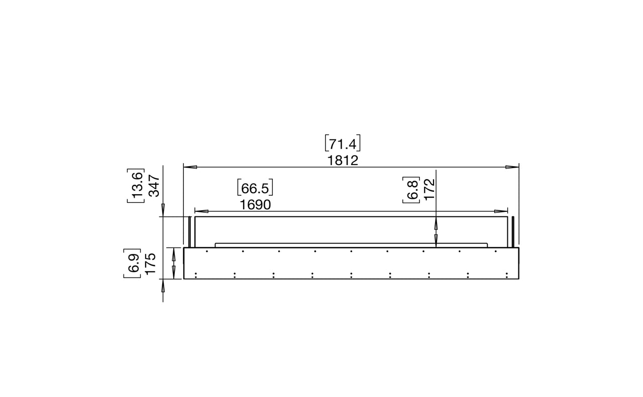 Flex 68BN Bench Fireplace Insert