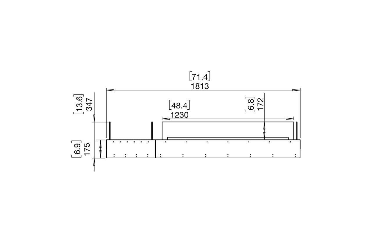 Flex 68BN.BX1 Bench Fireplace Insert